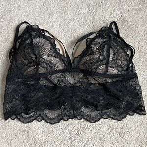 Mentionables Black Lace Bralette
